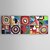 billige Abstrakte malerier-Hang malte oljemaleri Håndmalte Vannrett Abstrakt Abstrakt Moderne Moderne Inkluder indre ramme
