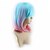 cheap Synthetic Trendy Wigs-Synthetic Wig Straight Asymmetrical Haircut Synthetic Hair Ombre Hair Blue Wig Women&#039;s Short / Medium Length Capless