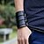 preiswerte Armband-Lederarmbänder damas Natur Modisch Leder Armband Schmuck Schwarz Für Besondere Anlässe Geschenk Sport