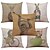 cheap Throw Pillows &amp; Covers-5 pcs Linen / Natural / Organic Pillow Cover / Pillow Case, Pattern Traditional / Classic