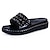 cheap Women&#039;s Sandals-Women&#039;s Shoes Leatherette Summer Creepers Sandals Walking Shoes Creepers Round Toe Metallic Toe for Casual Outdoor Dress Black Gray