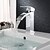 economico Rubinetti per lavandino bagno-Lavandino rubinetto del bagno - Cascata Cromo Installazione centrale Una manopola Un foroBath Taps