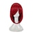 billige Kostymeparykk-syntetisk parykk cosplay parykk krøllete krøllete parykk middels lang rødt syntetisk hår kvinners røde hårglede