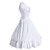 cheap Lolita Dresses-Lolita Vacation Dress Dress Women&#039;s Girls&#039; Cotton Japanese Cosplay Costumes Plus Size Customized White Ball Gown Solid Colored Sleeveless Medium Length