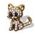 cheap Pins and Brooches-Women&#039;s Girls&#039; Brooches Animal Unique Design Fashion Cute Euramerican Rhinestone Brooch Jewelry Gold Silver For Special Occasion Event / Party Daily Ceremony Casual