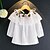 cheap Tees &amp; Blouses-Toddler Girls&#039; T shirt Blouse Long Sleeve Floral White Children Tops Fall Spring Floral Regular