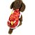 cheap Dog Clothes-Dog Vest Dog Clothes New Year&#039;s Floral/Botanical Red Blue Costume For Pets