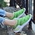 baratos Sapatos Desportivos de mulher-Mulheres Tênis Primavera / Verão Sem Salto Conforto Solados com Luzes Casual Ao ar livre Tecido Corrida Preto / Vermelho / Verde