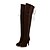 cheap Women&#039;s Boots-Women&#039;s Shoes Leatherette Fall / Winter Comfort / Novelty / Light Soles Boots Stiletto Heel Knee High Boots Lace-up Black / Brown / Blue