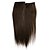 olcso Felragasztható póthajak-Flip In Human Hair Extensions Klasszikus Emberi haj Emberi haj tincsek Női Fekete