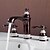 cheap Bathroom Sink Faucets-Bathroom Sink Faucet - Widespread Oil-rubbed Bronze Widespread Two Handles Three HolesBath Taps