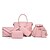 baratos Conjunto de Bolsas-Mulheres PU Conjuntos de saco Conjuntos de sacolas 6 Pcs Purse Set Preto / Roxo / Rosa claro