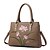 cheap Handbag &amp; Totes-Women&#039;s Bags PU Tote Embroidery for Casual Office &amp; Career Outdoor All Seasons Red Drak Red Gray Purple Khaki
