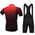 cheap Men&#039;s Clothing Sets-FUALRNY® Men&#039;s Short Sleeve Cycling Jersey with Bib Shorts Green Black / Red Purple Plaid / Checkered Gradient Bike Clothing Suit Breathable Moisture Wicking Quick Dry Anatomic Design Back Pocket