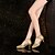 baratos Sapatos Para Dança de Salão &amp; Dança Moderna-Mulheres Sapatos de Dança Sapatos de Dança Moderna Sandália Salto Têni Gliter com Brilho / Presilha / Franzido Salto Cubano Vermelho / Dourado / Prateado / Glitter / Interior