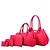 cheap Bag Sets-Women Bags All Seasons PU Polyester Cotton Bag Set 5 Pieces Purse Set Pattern / Print Printing Zipper for Wedding Event/Party Casual