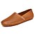 رخيصةأون أحذية سليب أون وأحذية مفتوحة للرجال-Men&#039;s Loafers &amp; Slip-Ons Comfort Shoes Summer Loafers Outdoor PU Dark Brown White Black Fall Spring