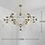 abordables Diseño de globo-173 cm araña de metal vidrio sputnik acabados pintados 110-120v 220-240v