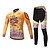 cheap Men&#039;s Clothing Sets-Long Sleeve Cycling Jersey with Tights Bike Clothing Suit Quick Dry Sports Polyester Spandex Silicon Clothing Apparel / Lycra