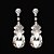 abordables Pendientes-Mujer Circonita Pendientes colgantes Gota Clásico Elegante Vintage Zirconia Cúbica Aretes Joyas Plata Para Boda Aniversario Fiesta Ceremonia Pedida San Valentín