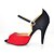 ieftine Pantofi Dans Latin-Pentru femei Pantofi de dans Pantofi Dans Latin Sandale Adidași Cataramă Toc Stilat Personalizabili Negru / Roșu / Mătase / Piele / Profesional