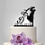 levne dorty na svatební hostinu-Klasický motiv Svatební Figurína Plastický Klasický pár 1 pcs Černá