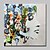 halpa Abstraktit taulut-Hang-Painted öljymaalaus Maalattu - Ihmiset Abstrakti Moderni Ilman Inner Frame / Valssatut kankaat
