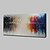 billige Abstrakte malerier-Hang-Painted Oliemaleri Hånd malede - Abstrakt Abstrakt Moderne Uden indre ramme / Valset lærred