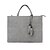 cheap Travel Bags-Unisex Bags All Seasons Other Leather Type Laptop Bag for Casual Office &amp; Career Gray