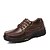 cheap Men&#039;s Oxfords-Men&#039;s Shoes Cowhide Fall Winter Formal Shoes Light Soles Comfort Oxfords Hiking Shoes Lace-up for Casual Office &amp; Career Outdoor Dark