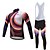 cheap Men&#039;s Clothing Sets-Long Sleeve Cycling Jersey with Bib Tights Bike Clothing Suit Quick Dry Sports Polyester Spandex Silicon Clothing Apparel / Lycra