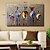 cheap Abstract Paintings-90*45cm Handmade Oil Painting Canvas Wall Art Decoration Colorful Zebra for Home Decor Rolled Frameless Unstretched Painting