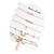 cheap Bracelets-5pcs Women&#039;s Cubic Zirconia Chain Bracelet Geometrical Ladies Fashion Zircon Bracelet Jewelry Gold For Christmas Gifts Wedding Party Special Occasion Gift / Silver Plated