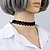 voordelige Choker Ketting-Dames Choker kettingen Schedel Dames Uniek ontwerp Leder Zwart Kettingen Sieraden Voor Evenement / Feest Dagelijks gebruik Outdoorkleding Cosplay Kostuums