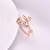 cheap Rings-Women&#039;s Ring AAA Cubic Zirconia Silver Rose Gold Rose Gold Zircon Copper Silver Plated Geometric Line Irregular Personalized Floral