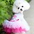 voordelige Hondenkleding-Hond Jurken Puppy kleding Prinses Casual / Dagelijks Hondenkleding Puppy kleding Hondenoutfits Blauw Roze Kostuum voor Girl and Boy Dog Chiffon Katoen