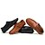 baratos Sapatos Oxford para Homem-Homens Pele Napa Primavera / Outono Casual / Conforto Oxfords Preto / Marron