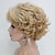 cheap Older Wigs-Synthetic Wig Curly Curly Layered Haircut Wig Short Blonde Synthetic Hair Women&#039;s Blonde StrongBeauty