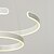 voordelige Hanglampen-60 cm Dimbaar Plafond Lichten &amp; hangers Aluminium silica Gel Lineair Wit Modern eigentijds 110-120V 220-240V