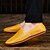 رخيصةأون أحذية سليب أون وأحذية مفتوحة للرجال-Men&#039;s Loafers &amp; Slip-Ons Comfort Shoes Summer Loafers Outdoor PU Dark Brown White Black Fall Spring