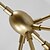 abordables Diseño de globo-173 cm araña de metal vidrio sputnik acabados pintados 110-120v 220-240v