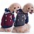 cheap Dog Clothes-Dog Coat Winter Dog Clothes Red Gray Costume Cotton British Casual / Daily