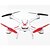 billige Fjernstyrte quadcoptere og multirotorer-RC Drone SYMA X54HW 4 Kanaler 6 Akse 2.4G 0.3MP Fjernstyrt quadkopter FPV / LED Lys / Hodeløs Modus Fjernstyrt Quadkopter / Fjernkontroll / Flyvning Med 360 Graders Flipp / Sveve