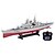 halpa Radio-ohjattavat veneet-RC Boat HT 3827A Sotalaiva / Kaukosäätimen vene ABS 2 pcs kanavat 20 km/h KM / H RTF Suuri koko