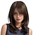cheap Older Wigs-Brown Wigs For Women Straight Wig Long Chestnut Brown Synthetic Hair Women&#039;s  Wigs with Bangs