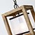 cheap Lantern Design-1-Light 25.5 cm Mini Style Pendant Light Wood / Bamboo Glass Geometrical Painted Finishes Retro 110-120V / 220-240V