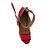 Недорогие Обувь для латиноамериканских танцев-Жен. Обувь для латины Искусственная кожа Сандалии Перекрещивание На шпильке Персонализируемая Танцевальная обувь Красный / Выступление