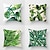cheap Throw Pillows,Inserts &amp; Covers-4 pcs Cotton/Linen Pillow Case Pillow Cover, Botanical Classic Novelty Classical Tropical Neoclassical Euro Traditional/Classic Retro