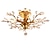 voordelige Plafondlampen-62 cm kroonluchter cluster design plafondlamp led inbouw verlichting metaal antiek messing elegant en luxueus 110-120v 220-240v ce gecertificeerd bloem design