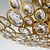 cheap Ceiling Lights-LightMyself™ 3-Light 43 cm Crystal Flush Mount Lights Crystal Gold Chic &amp; Modern 220V / 110V / E12 / E14